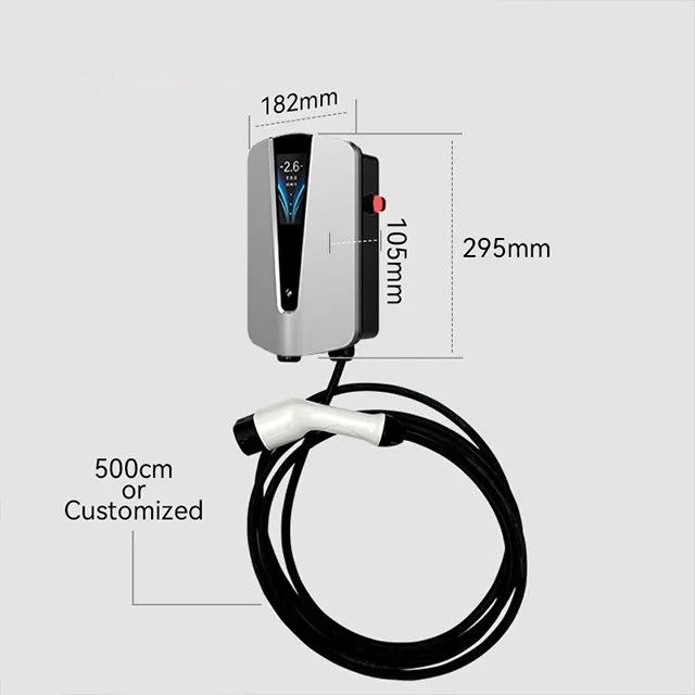 유럽 표준 22V 7kw 벽에 장착된 자동차 충전기 2형 충전점 OEM ODM