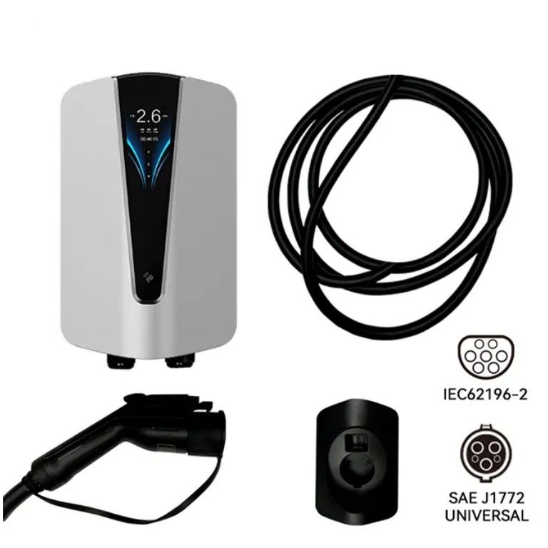 유럽 표준 22V 7kw 벽에 장착된 자동차 충전기 2형 충전점 OEM ODM