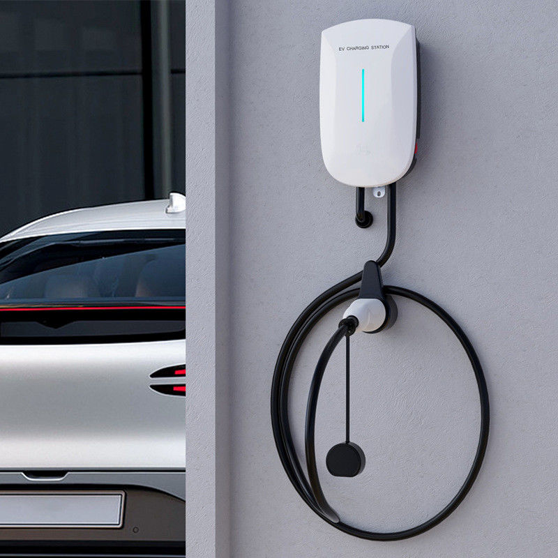 Tesla BMW용 스와이프 카드 기둥 장착형 휴대용 240v 유형 1 EV 충전기