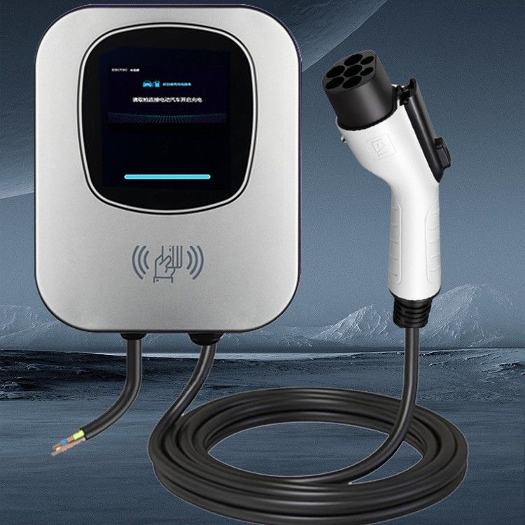 테슬라 7 킬로와트 스위핑 카드 220v LED 화면으로 1형 EV 충전기