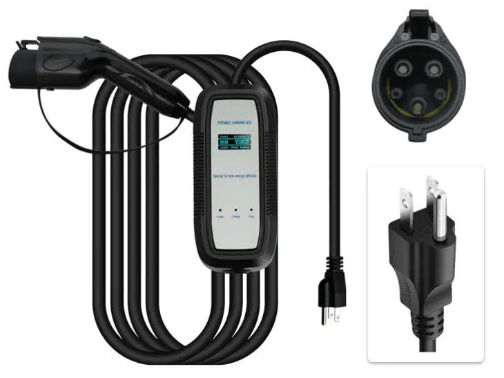 고화 retardant PC 연료 EV 충전기 타입 1 AC 충전기 OEM ODM