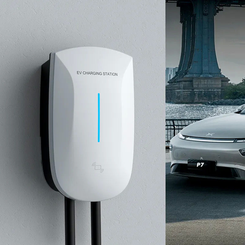 앱 제어 22kw 급 충전 벽에 장착 된 EV 충전 스테이션