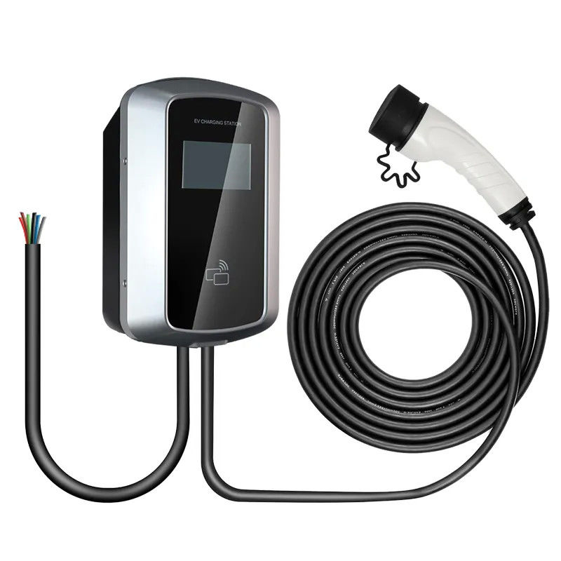 RFID 카드 와이파이 블루투스 벽에 장착 된 EV 충전 스테이션 AC 자동차 충전기 16A 380V