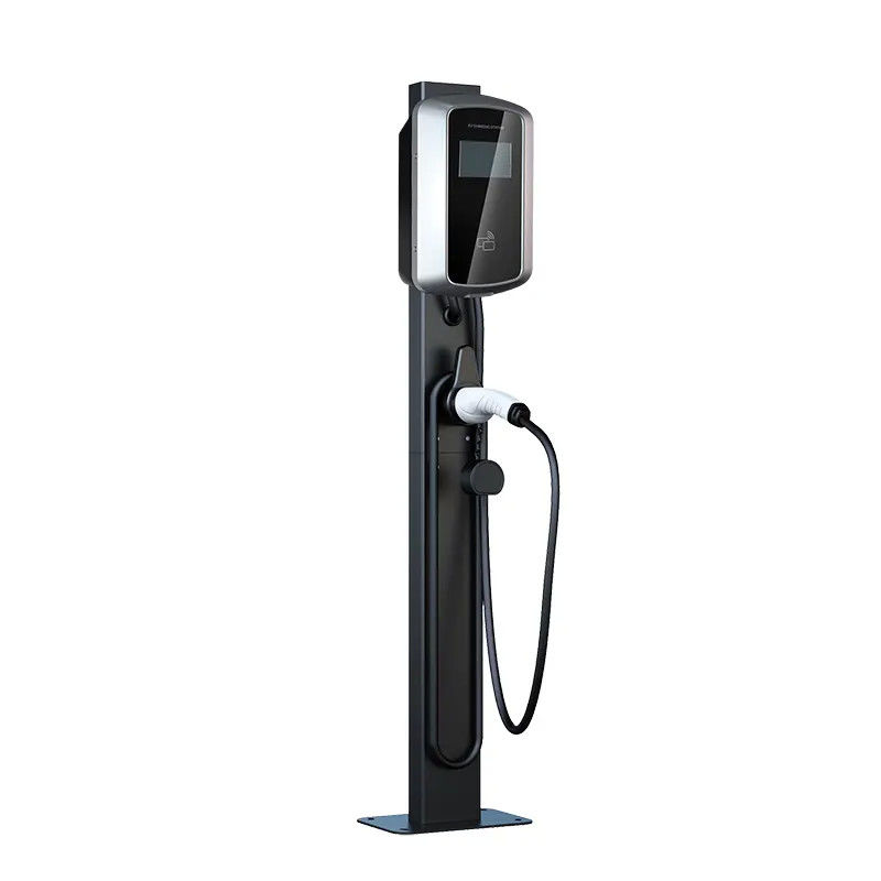 3단계 LCD 스크린 디스플레이 벽에 장착된 EV 충전소 7kw EV 충전점