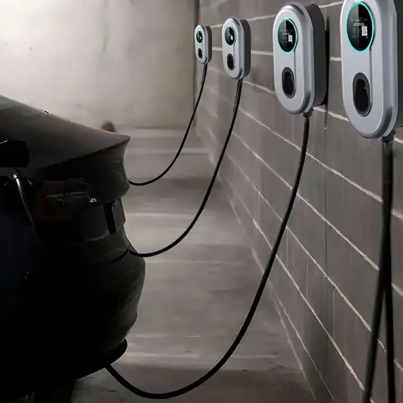 3단계 400v 타입 2 AC EV 충전기 Wifi 충전 조절 전류