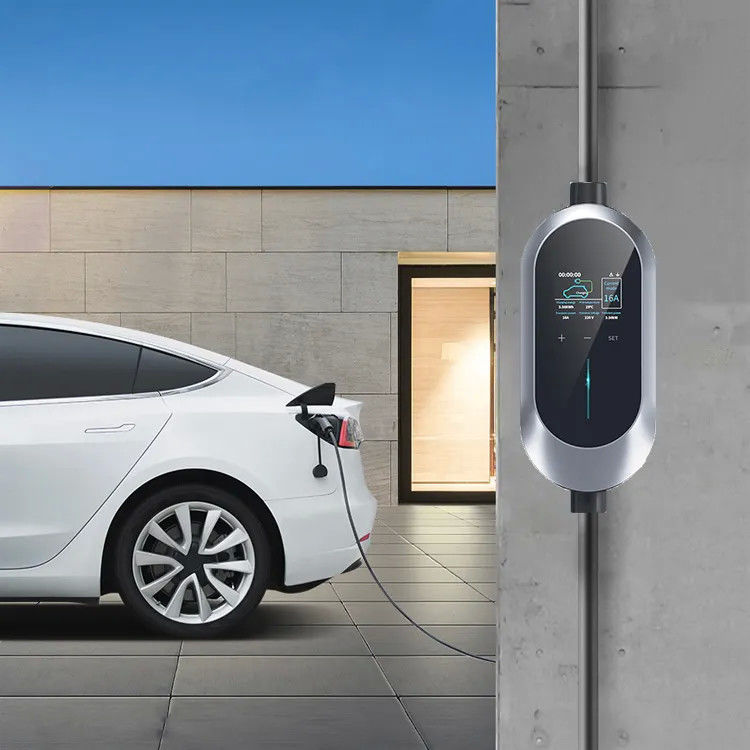 SAE J1772 타입 1 7kw EU 단일 총 휴대용 전기 차량 충전기