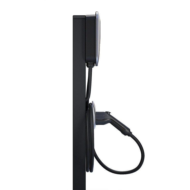 7.4미터 케이블 기둥 장착 11kw 가정형 1 EV 충전기 RFID 카드