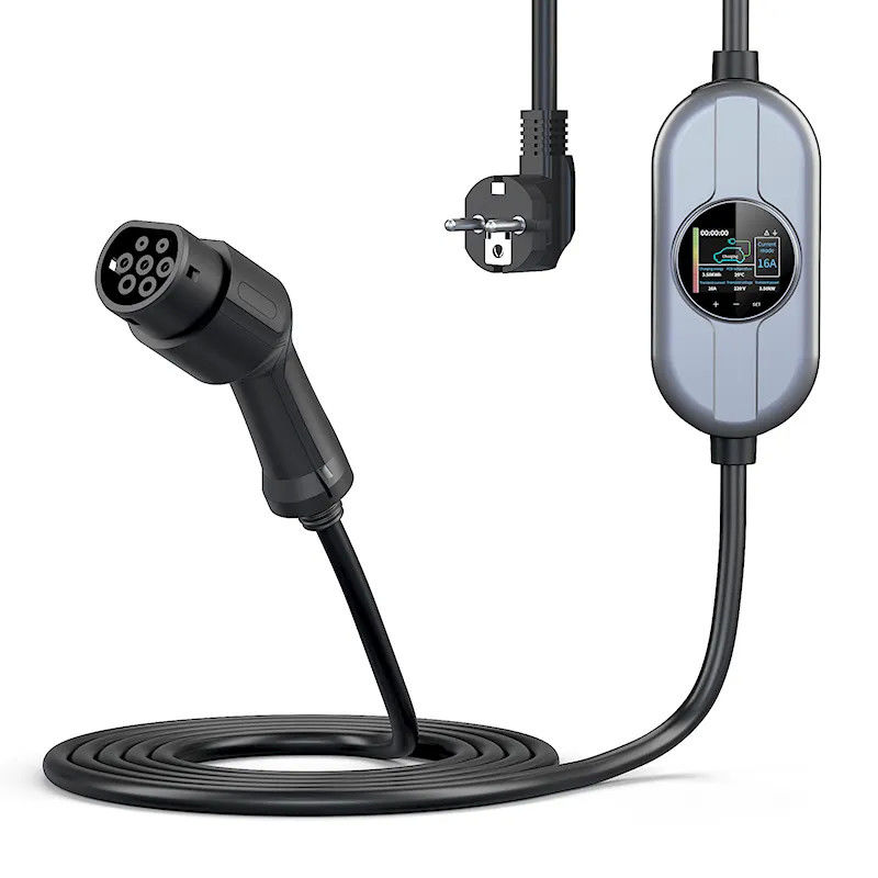 SAE J1772 플러그 휴대용 EV 충전소 모드 2 EV 충전기 CE FCC