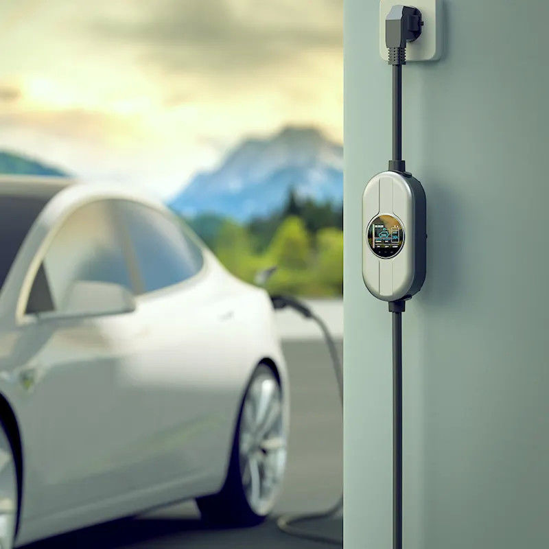 5m 또는 7.4m 케이블 휴대용 EV 충전소 EV 충전기 1단계 AC 230V