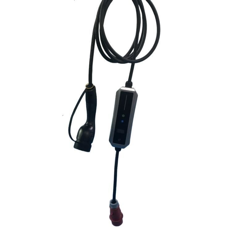 타입 1 16A/32A LED 화면 CEE 플러그가 있는 휴대용 AC EV 충전기