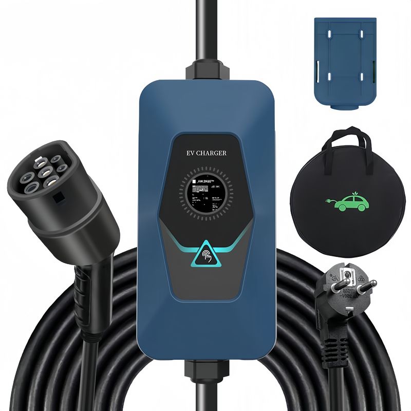 2형 화면 32A 휴대용 AC EV 충전기 CE 인증